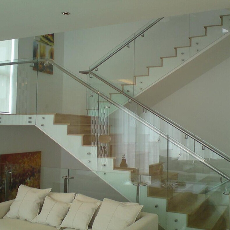 Stainless steel stair handrail villa shopping mall 304 stair guardrail road bridge engineering column